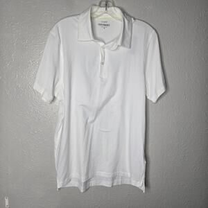 J.CREW FACTORY NWT Men's Performance White Polo Shirt sz Med BN775
